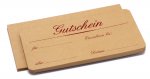 Geschenkgutscheine DIN lang, natur, quer 3-farbig